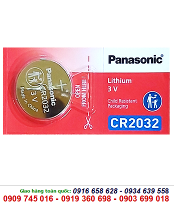 Panasonic CR2032, Pin 3v lithium (MẪU MỚI)